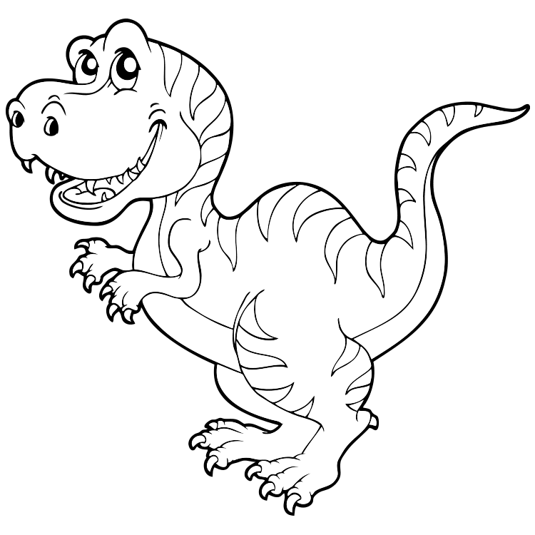 Mewarnai Gambar Dinosaurus Untuk Anak Salatiga - IMAGESEE