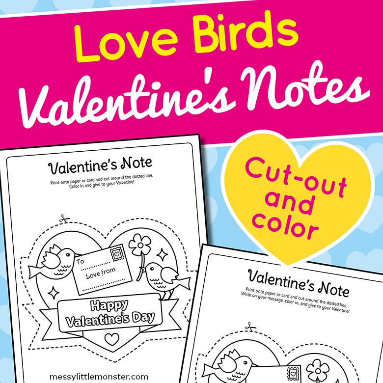 M M Free Printable Valentine Cards For Kids
