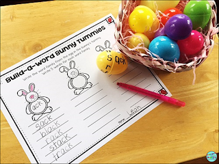 use plastic easter eggs to practice literacy skills