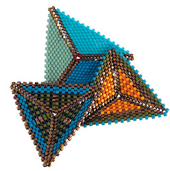 beadwork geometric contemporary bead artists triangles peyote beads lovely patterns directory blogthis email triangle because