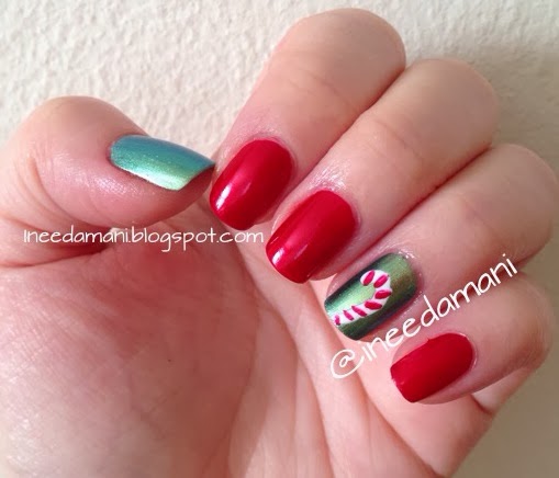 Nail Polish Addict Candy Cane