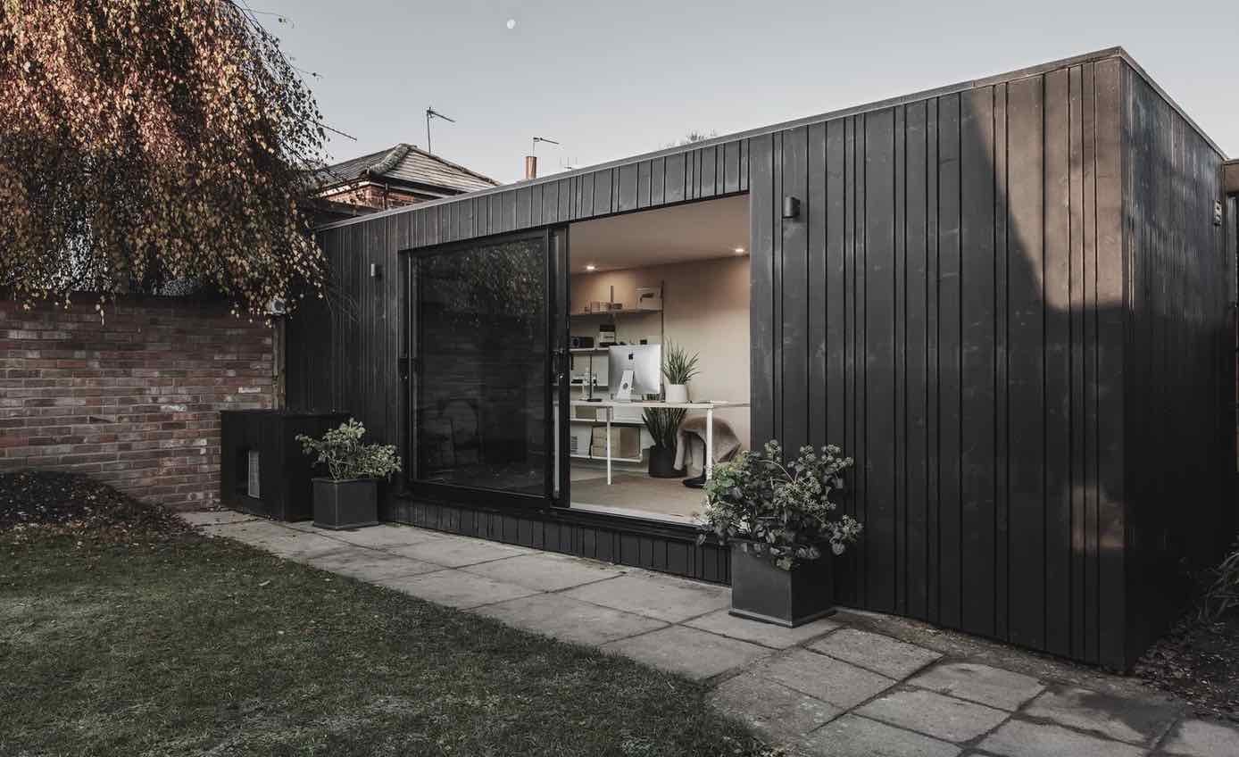 Shedworking Black garden office