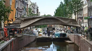 World first 3D printed steel bridge opens in Amsterdam