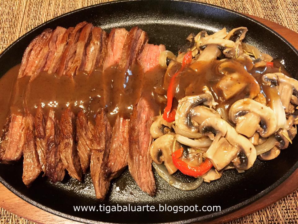 Casa Baluarte Filipino Recipes Grilled Flank Steak with Mushrooms and