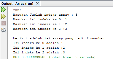 Pemrograman Java : Cara Membuat Array Pada Java