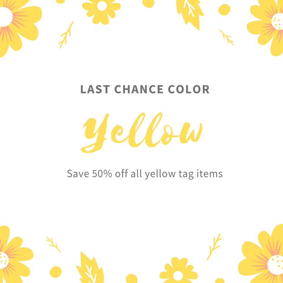 SALE DAYS 50 OFF YELLOW TAGS GOODWILL NOW THROUGH FEBRUARY 29th Two