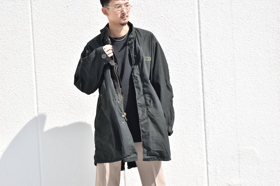 M65フィッシュテールパーカー黒染め