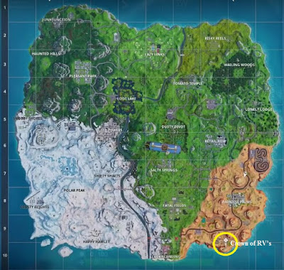 Fortnite BR, Crown of RV’s Location, Map