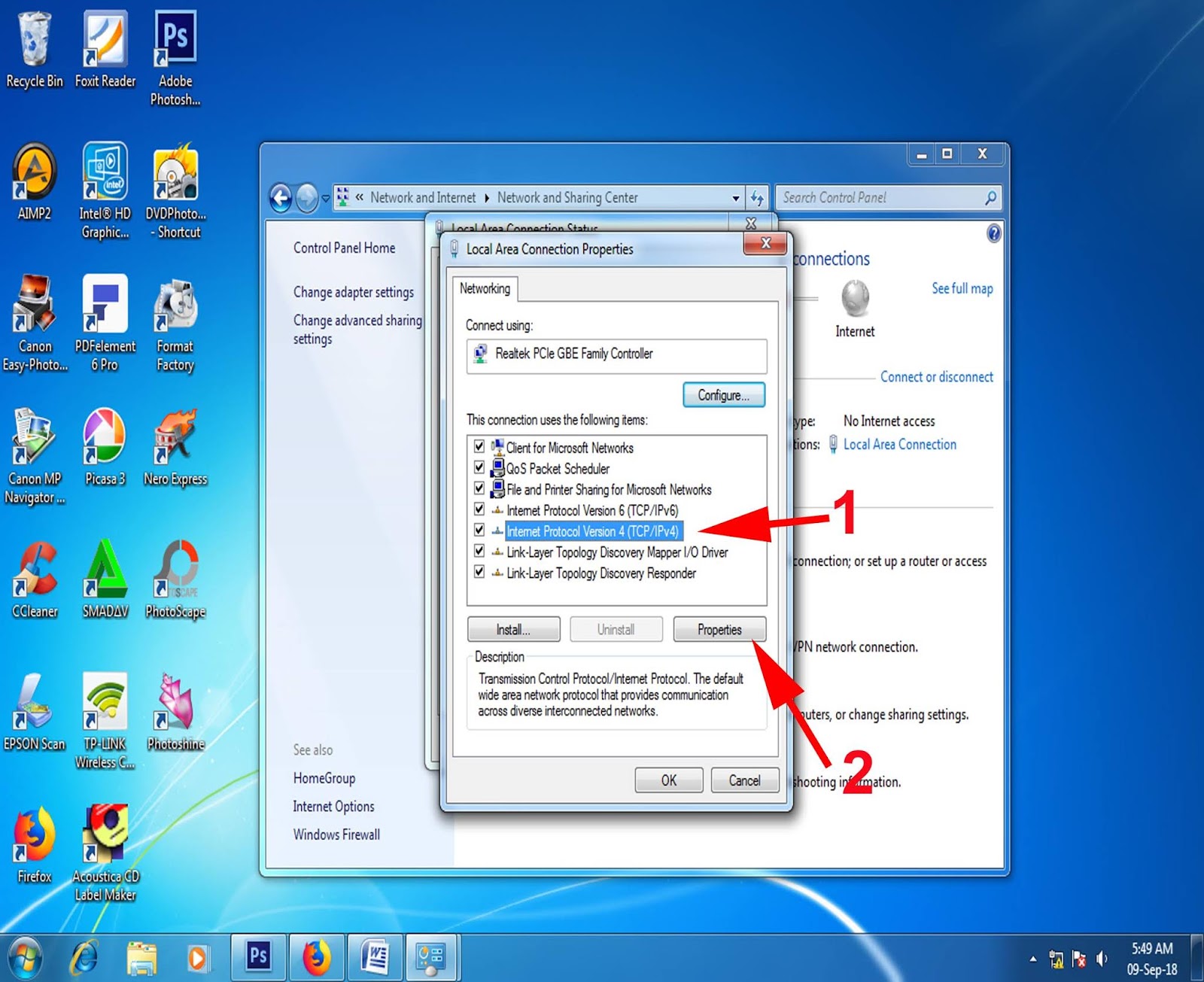 CARA PENGATURAN JARINGAN LAN DI WINDOWS 7 Aflah Sentosa
