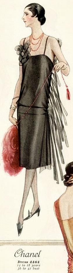 Little black dresses in 1920s. Source