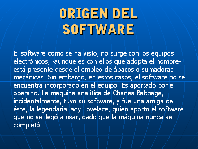 Software : HISTORIA DEL SOFTWARE
