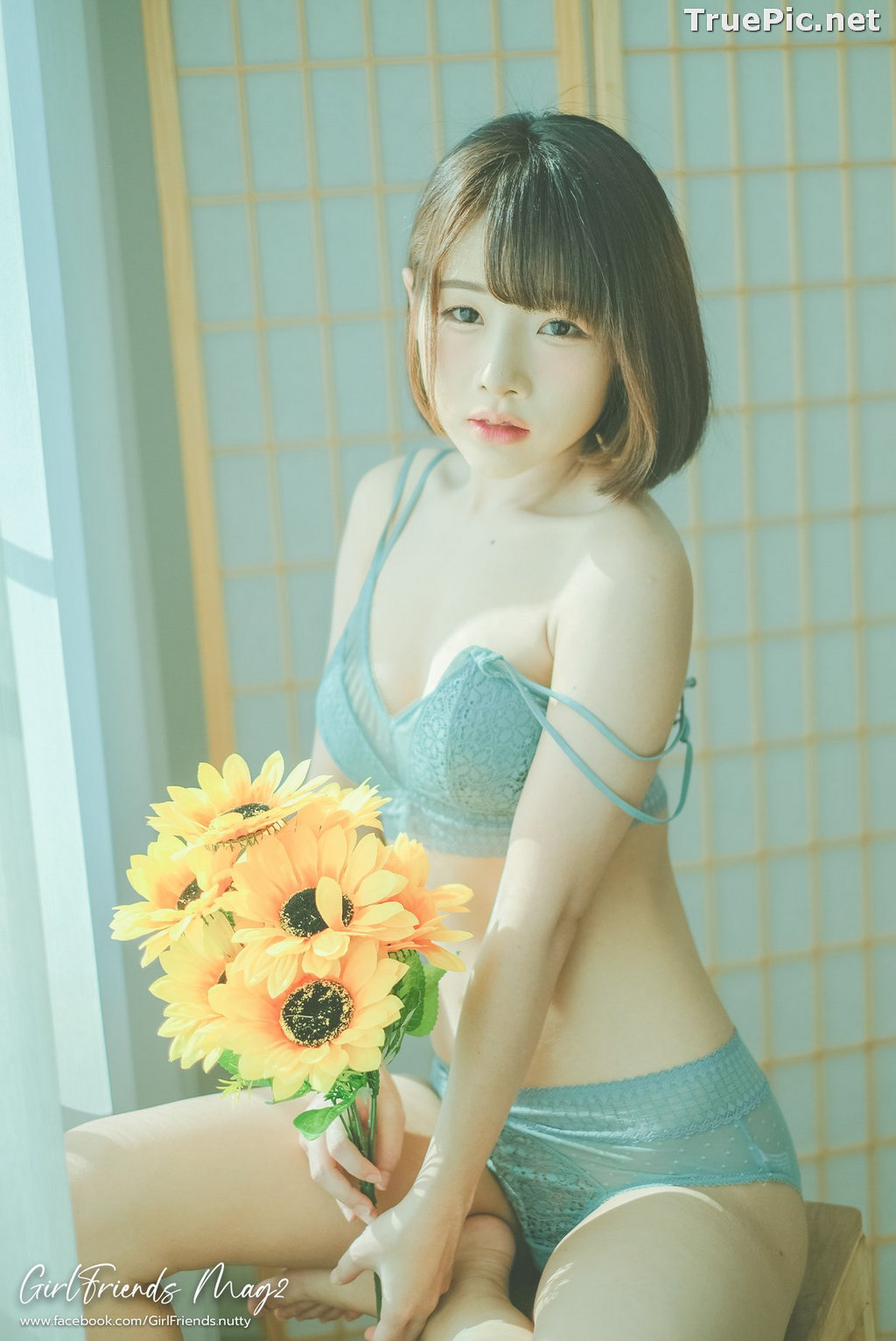 Image Thailand Model - Ar Yumi - Sun Flower and Light Blue Lingerie - TruePic.net - Picture-14