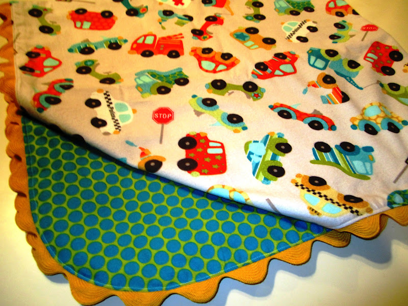 T's Simple Creations: More Ric Rack Baby Blankets