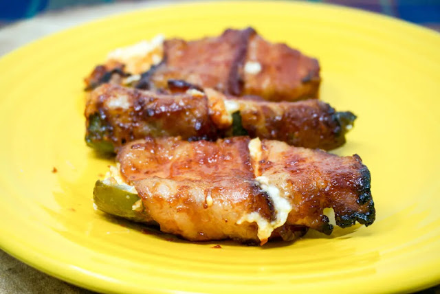 Air Fryer BBQ Bacon-wrapped Jalapeno Poppers