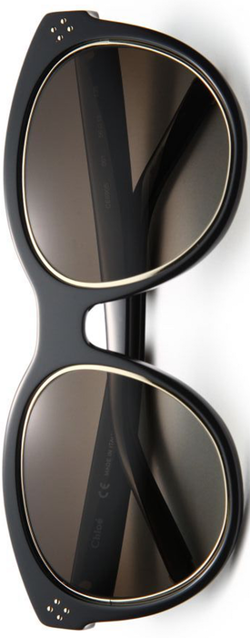 Chloé Boxwood Retro 56MM Inlayed Sunglasses