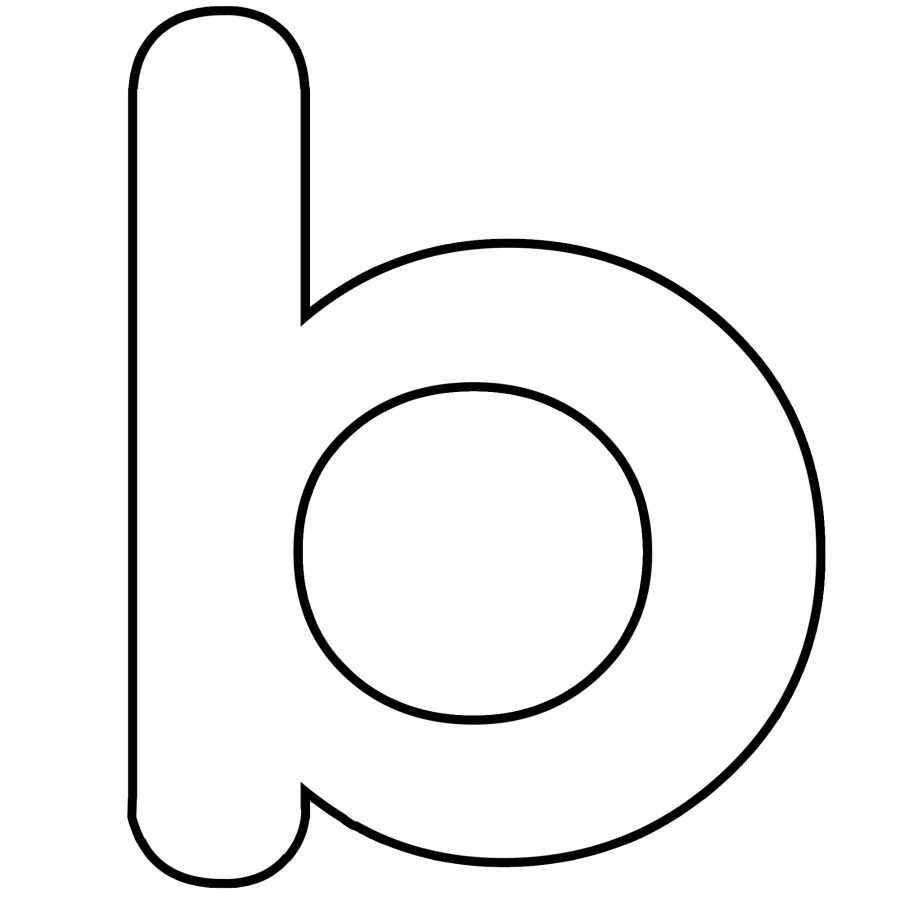 Bubble Letters Lowercase B - Formal Letters