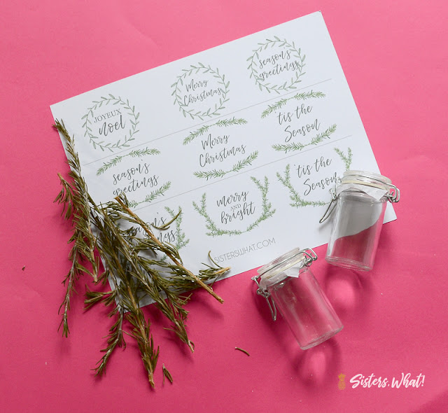 printable christmas gift tag herb