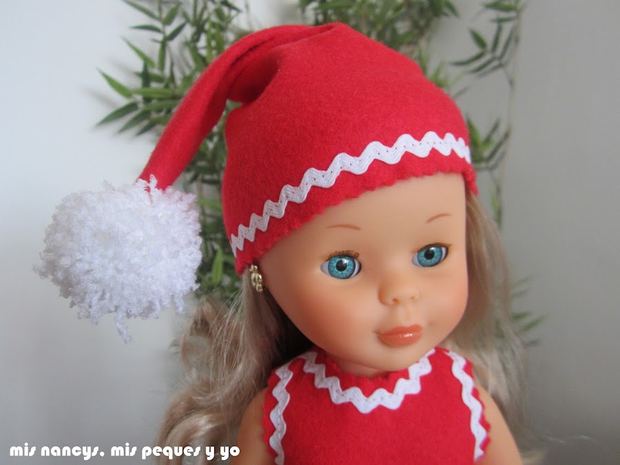 mis nancys, mis peques y yo, disfraz duende de navidad con sombrero