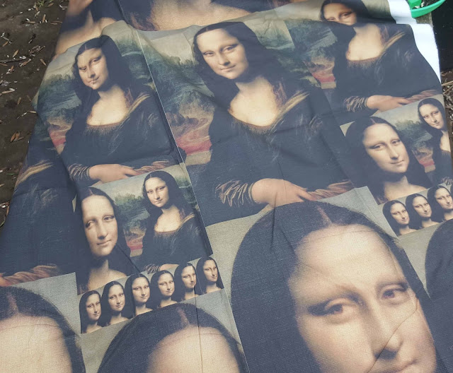 Pearl Red Moon Art Mona Lisa for sale