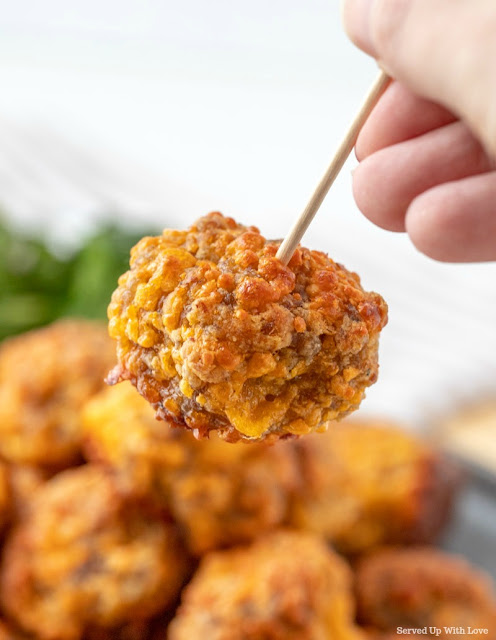 Easy Sausage Balls recipe from Served Up With Love