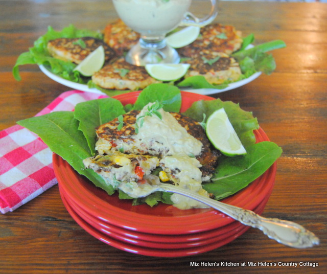 Mexican Corn Cakes With Avocado Cream at Miz Helen's Country Cottage