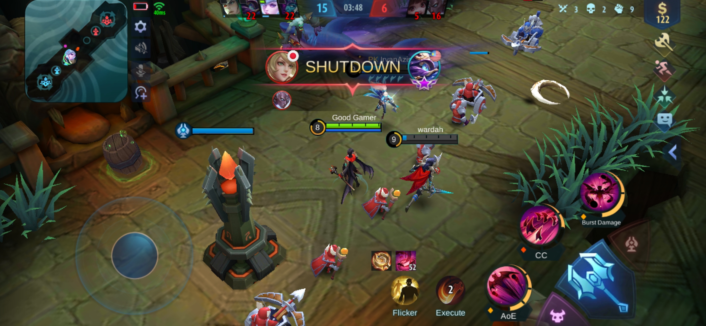 Playing Mobile Legends
