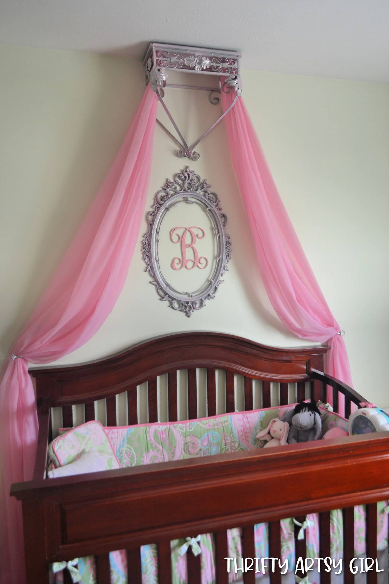 Thrifty Artsy Girl How to Make an Easy DIY Crib Canopy
