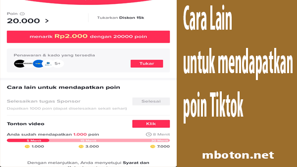 Cara Lain Untuk Mendapatkan Poin Di Tiktok