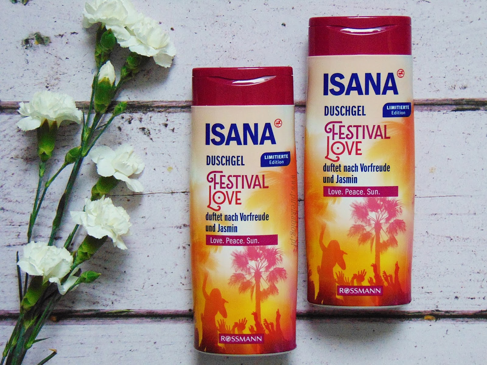 Isana, Festival Love - żel pod prysznic o zapachu jaśminu