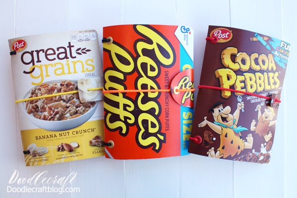 Which one of these cereal box refillable journal is your favorite?