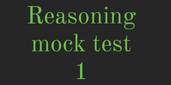 Reasoning mock test in hindi रीजनिंग मोक टेस्ट 1/  Logical Reasoning Questions and Answers 