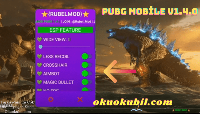 Pubg Mobile 1.4.0 RUBEL MOD ESP Global Tam Özellik Mod Apk + OBB