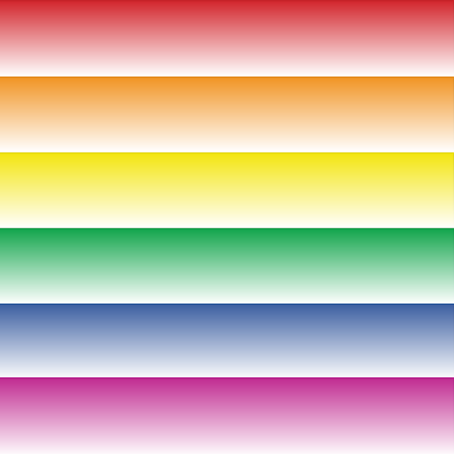 Gay Pride - Gradated Stripes of Pride