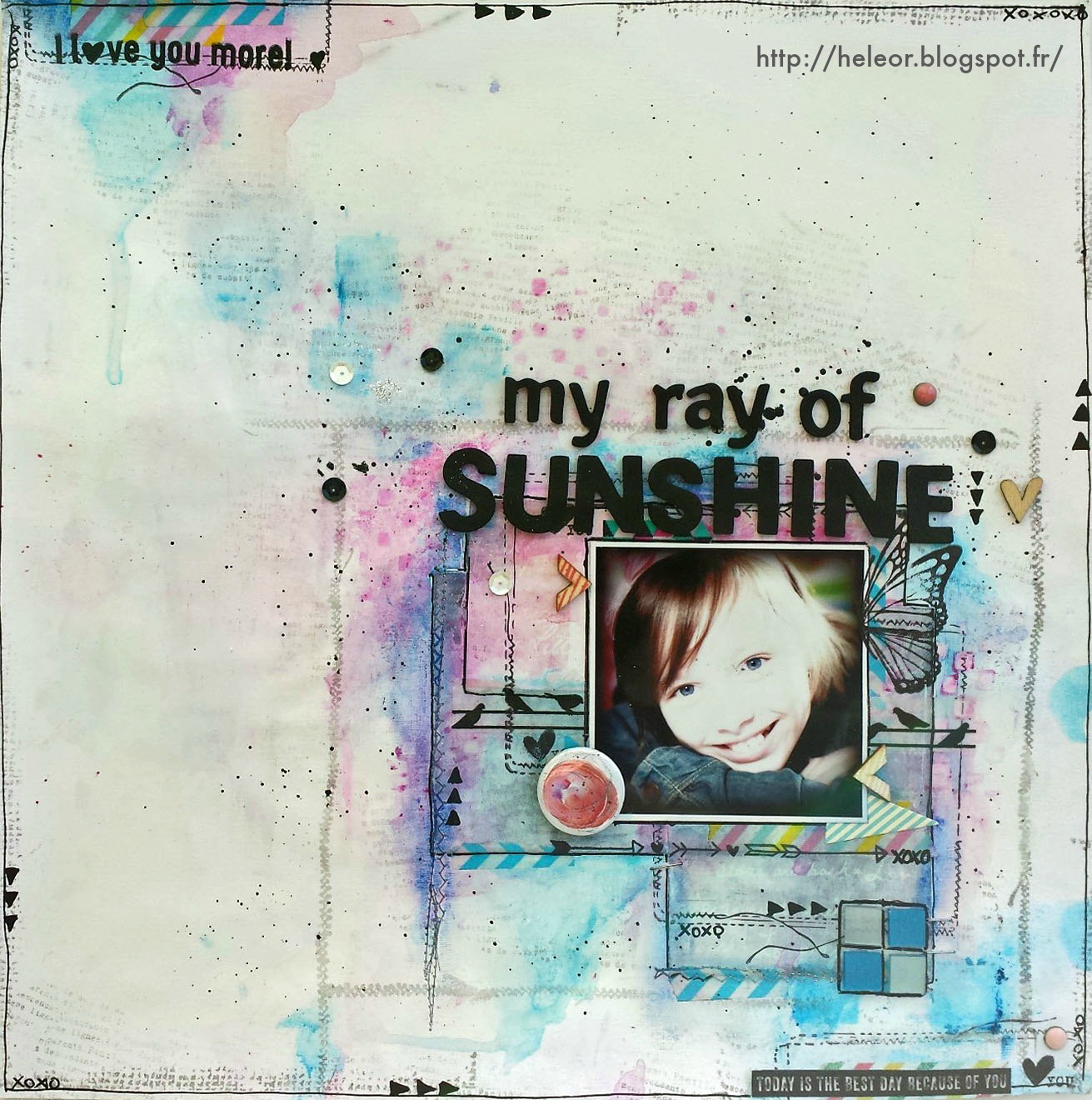 Les scrappouilleries de Marie *** My ray of sunshine