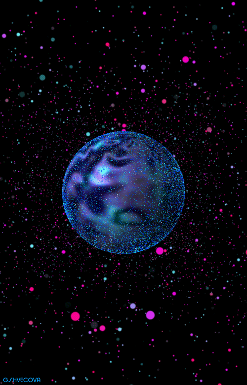 Космос звезды. Анимационный космос. Красивые планеты. Фиолетовая планета. Анимационный космос.