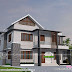 2528 square feet 4 bedroom sloping roof mix modern home