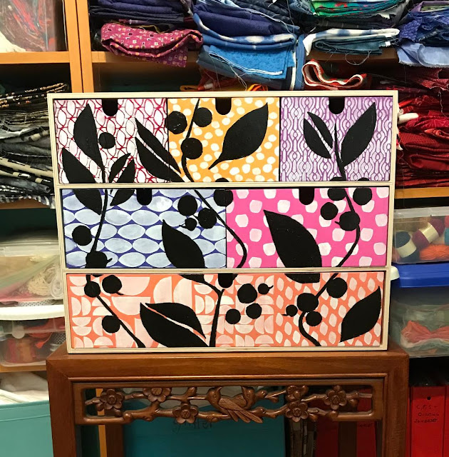 StencilGirl Talk IKEA HACK Mod Studio Organizer using StencilGirl