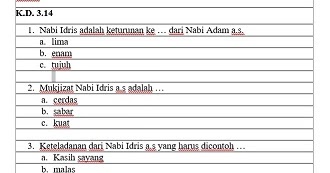 Download Contoh Soal Pts Pai Dan Bp Kelas 1 Semester 2 Kurikulum 2013 Tahun 2020 Info Pendidikan