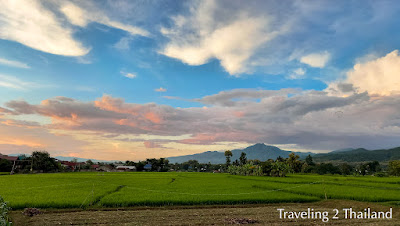 Overlooking the valley of Pua in North Thailand Traveling in Thailand