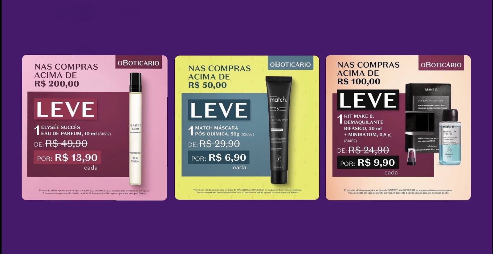 O Boticário liberou vários descontos em produtos para você garantir o