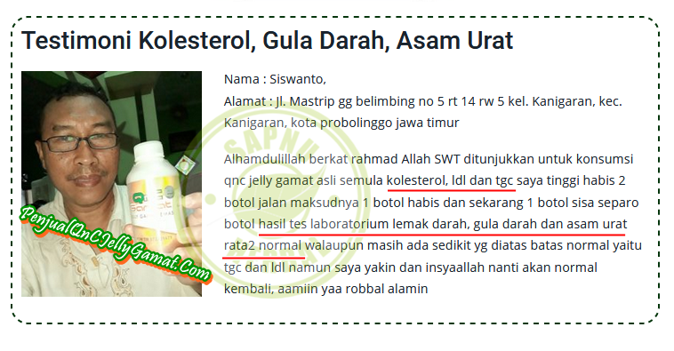 Obat Penurun Gula Darah Tinggi Tradisional Terbukti Mujarab ~ TESTIMONI QNC JELLY GAMAT Obat Penurun Gula Darah Tinggi Tradisional Terbukti Mujarab ~ TESTIMONI QNC JELLY GAMAT