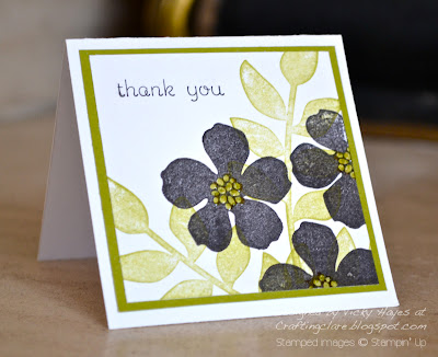 Card made with Secret Garden from Stampin' Up