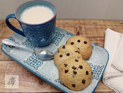 Galletas veganas  con chips de chocolate.