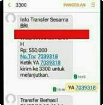 cara transfer bri ke mandiri via sms banking