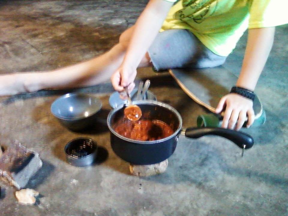 After about 3 minutes the chili was hot and ready!