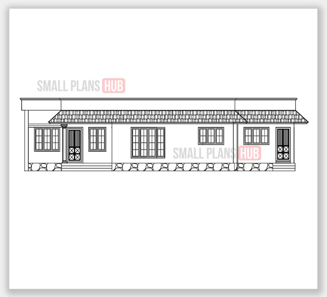 1617 Sq.ft.2 bedroom Single Floor plan and elevation