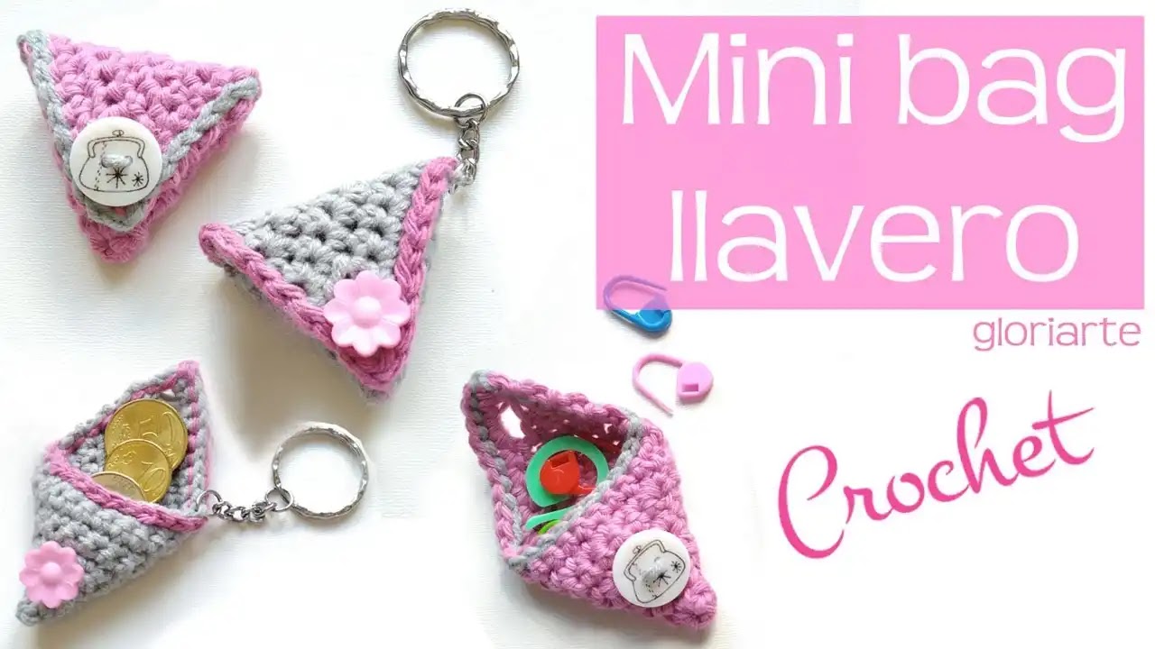 311. Tutorial Monedero Llavero a Crochet Paso Paso