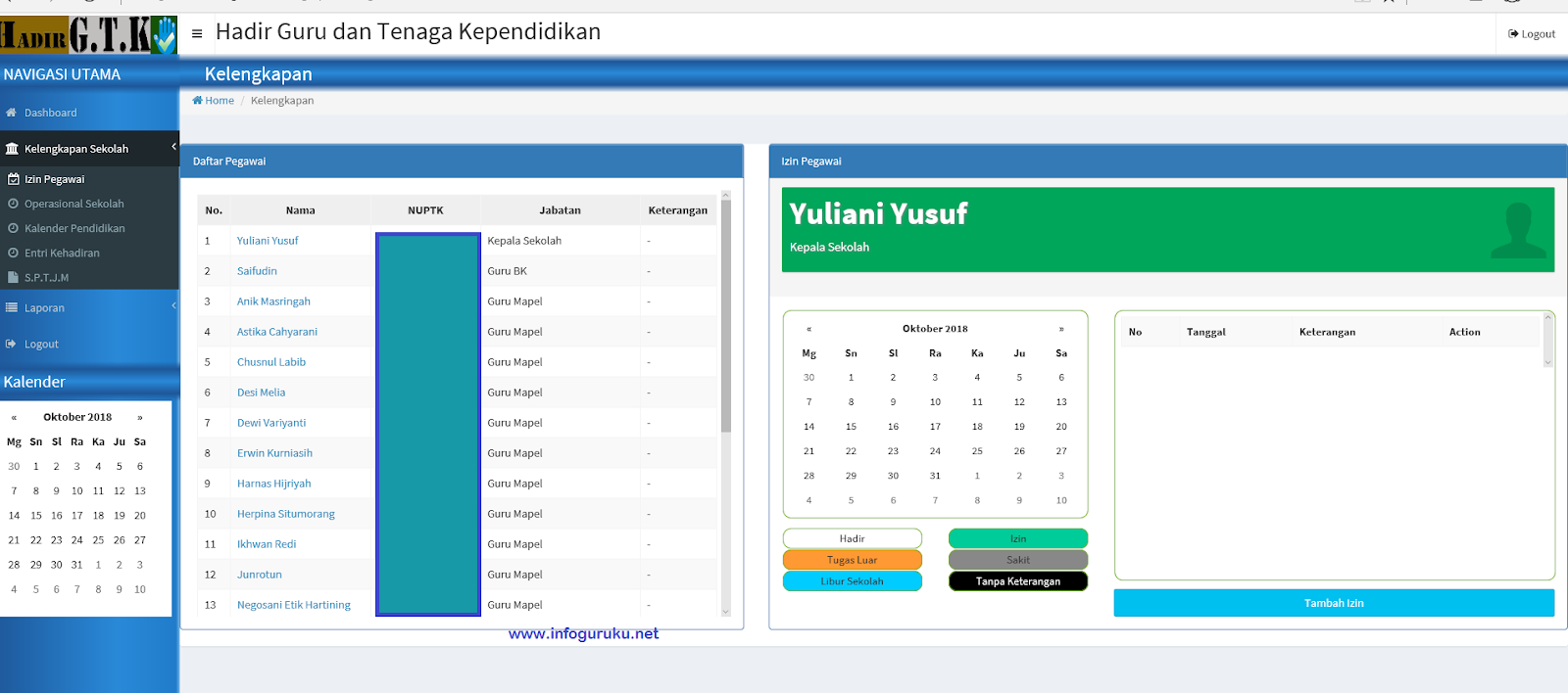 Cara Entri Daftar Hadir Di Laman Http Hadir Gtk Kemdikbud