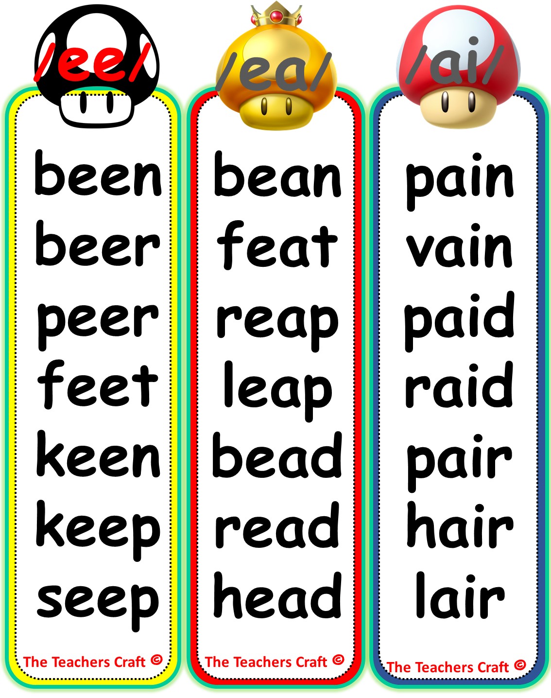 CVCV/ CVVC/CCVC Word Family Pops - The Teacher's Craft