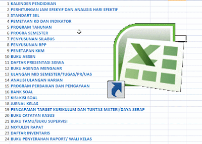 24 Administrasi Guru Dalam 1 File Excelguraru